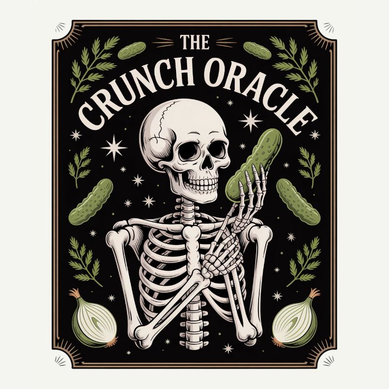 Le croquant Oracle Squelette Et Concombres Humour