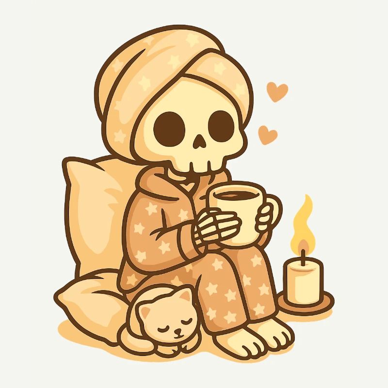 Squelette de pyjama douillet – Chaleureux et mignon