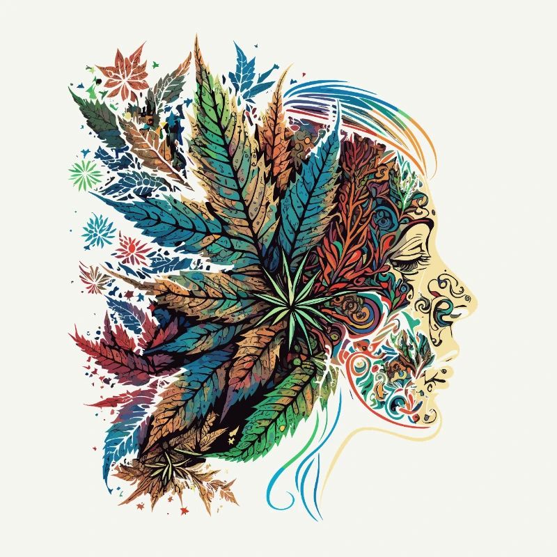 Psychedelic Blatten Silhouette