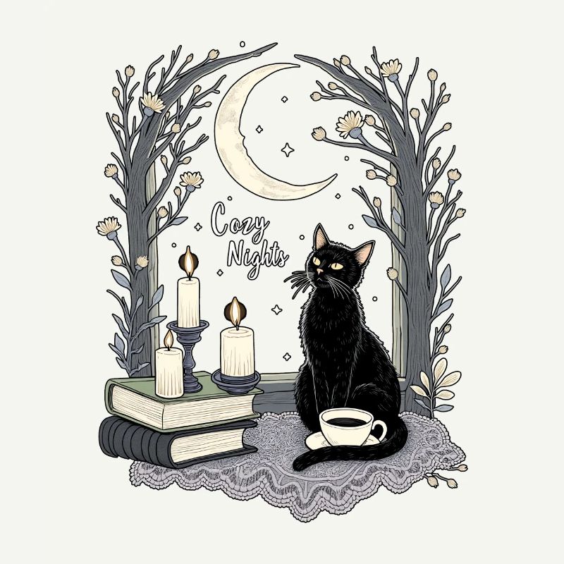 Nuits Douillettes Chat Gothique Douillet
