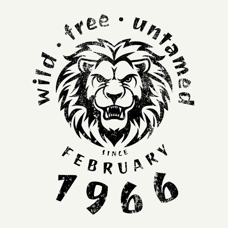 60th birthday Wild, free & untamed since 02/1966