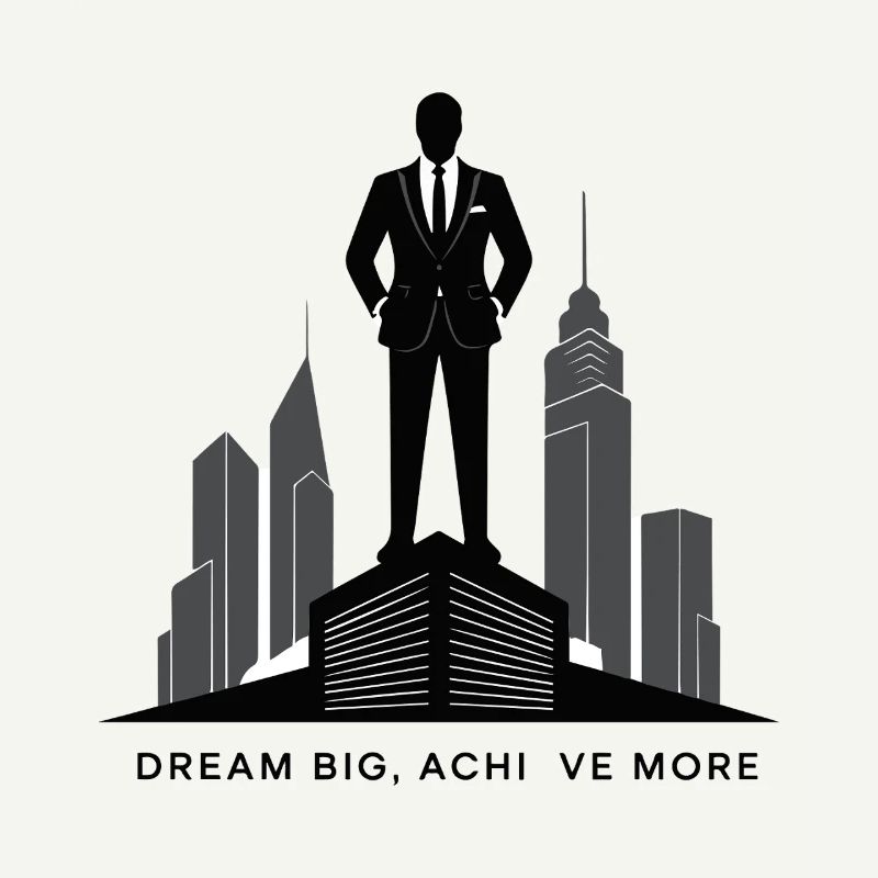 Silhouette d’ambition de la Skyline exécutive