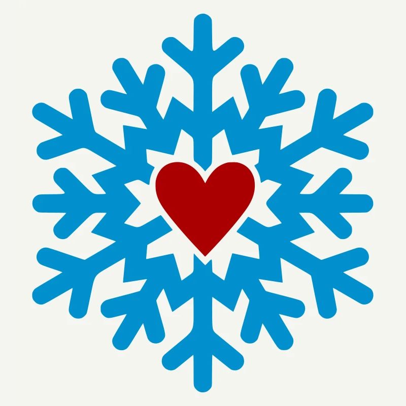 Winter Heart Snowflake