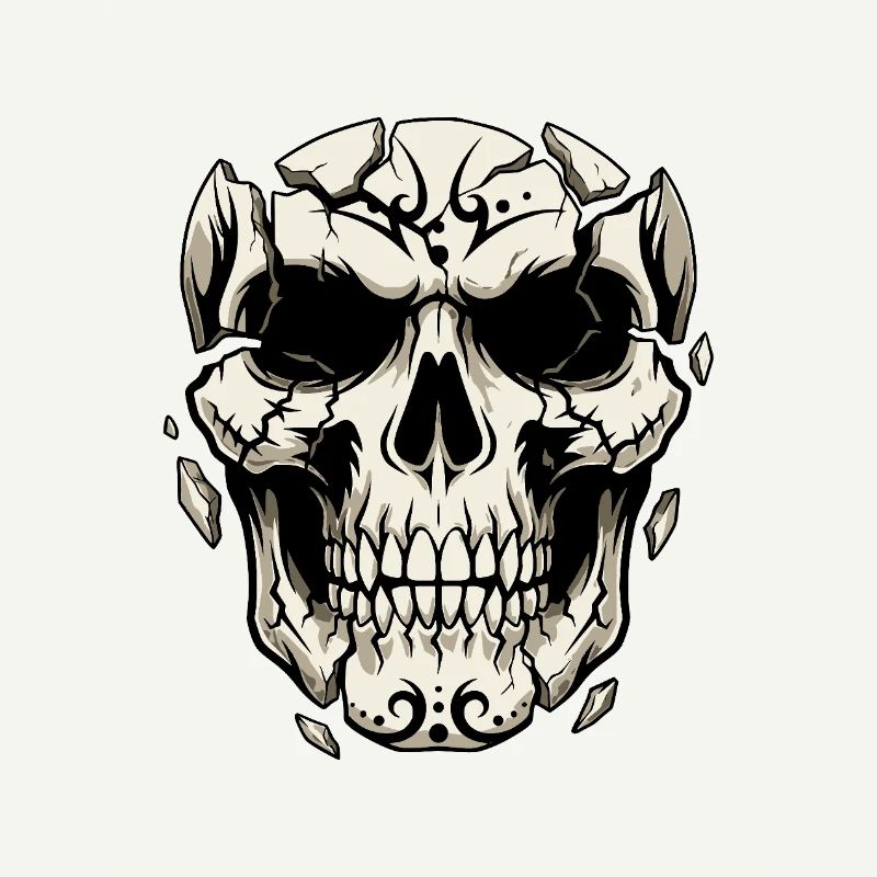 Splintering Skull – Gothic Graphics