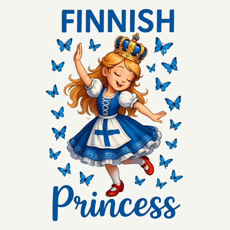 Princesse Finlande Bleue Papillon