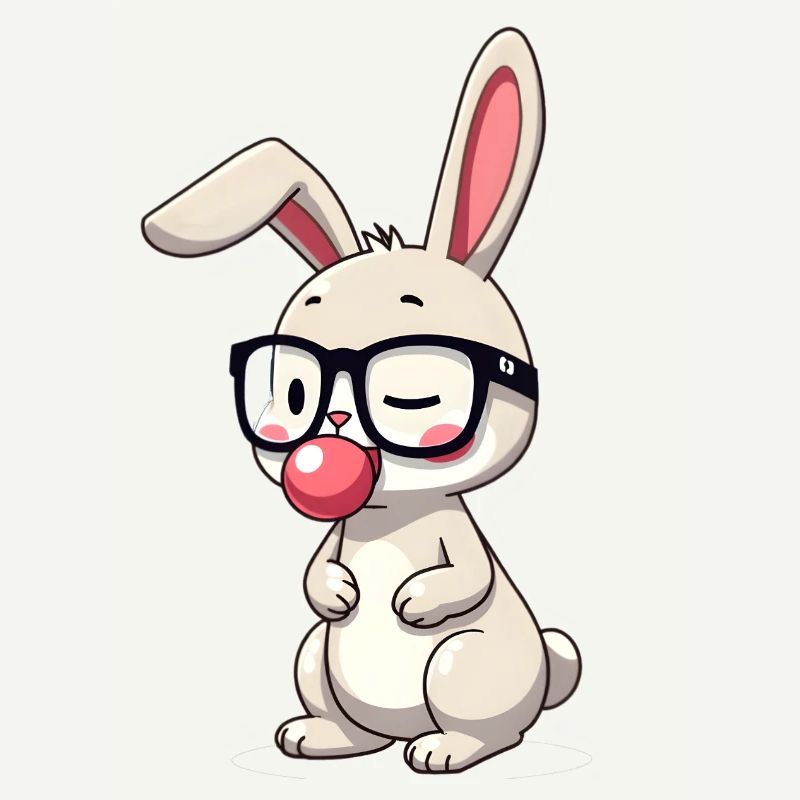 Rabbit chewing gum