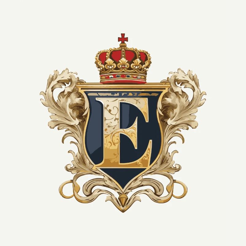E Letter Name Crown