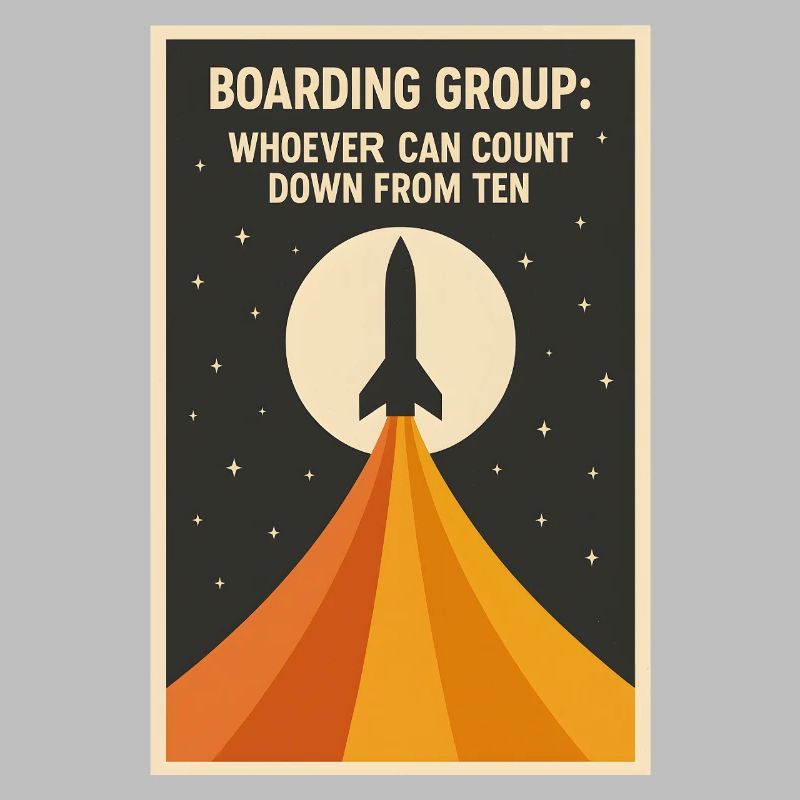 Countdown Boarding | Rocket Space Humor