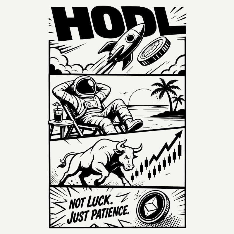HODL Crypto Rocket Meme