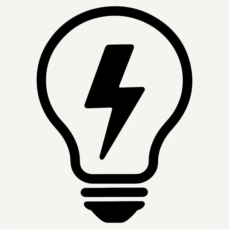 T-shirt Idée Créative - Electric Light Bulb