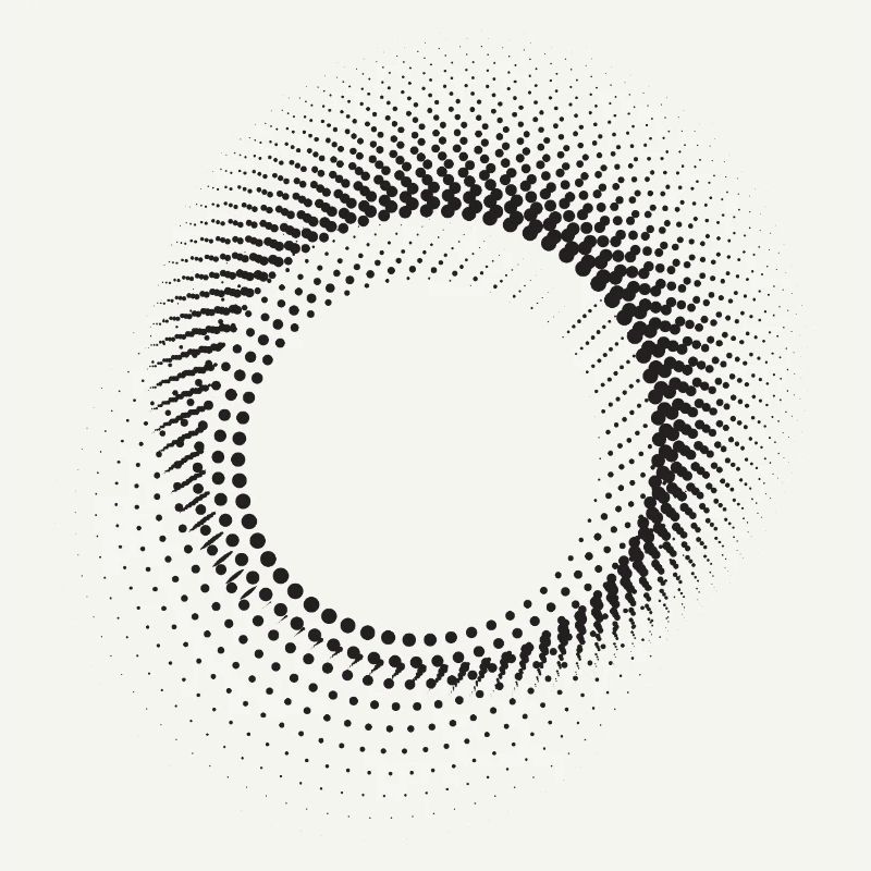 Halo Dot Ring Pattern