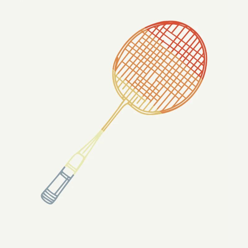 Badmintonschläger Skizze