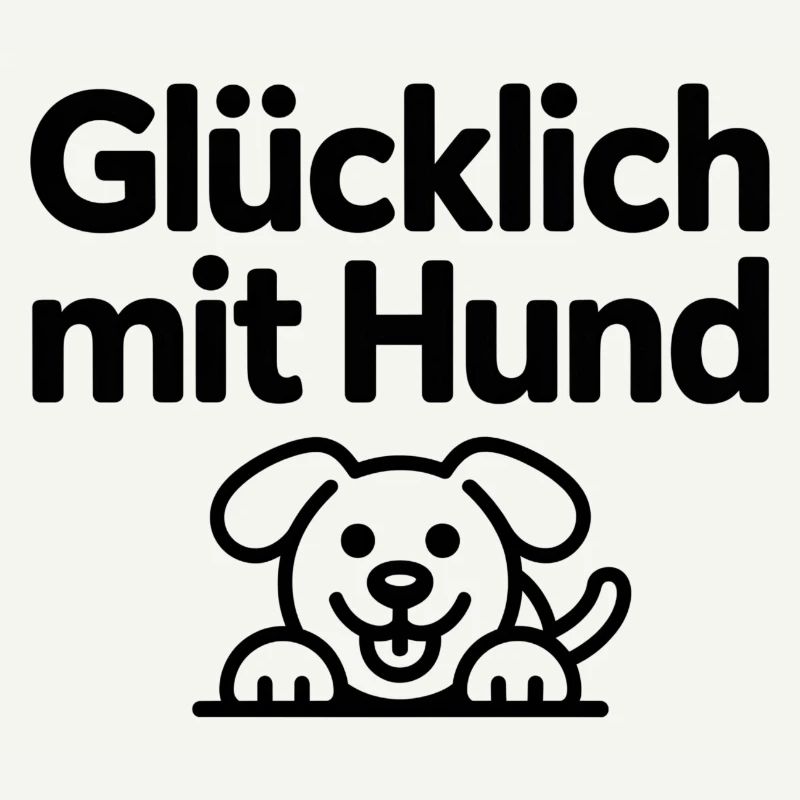 Glücklich mit Hund
