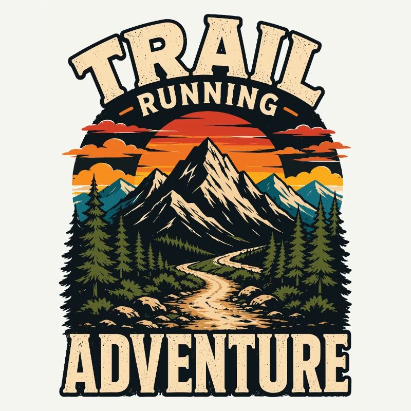 Aventure de course en sentier