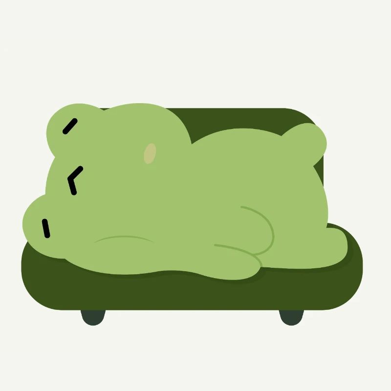 Sleepy Frog Couch Buddy