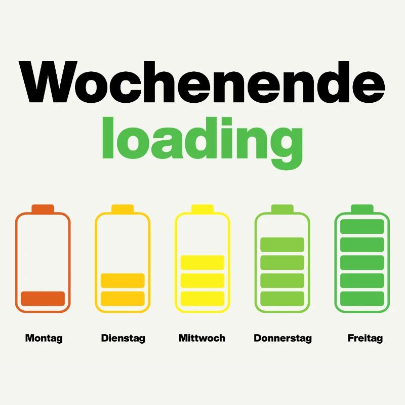 Weekend loading – battery full on Friday, work