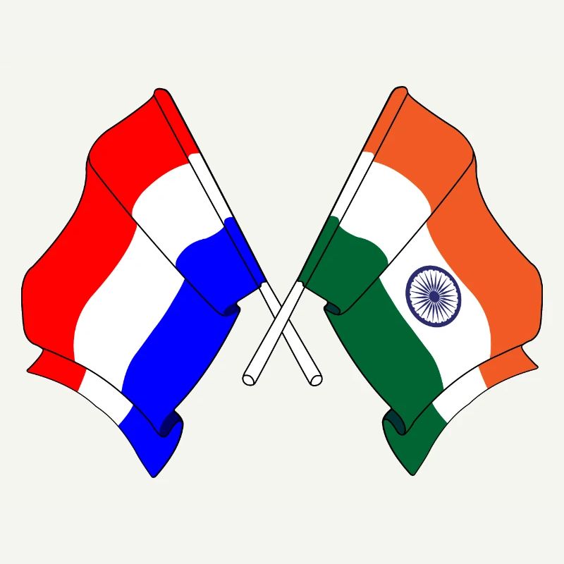 Drapeau des Pays-Bas, drapeau de l’Inde