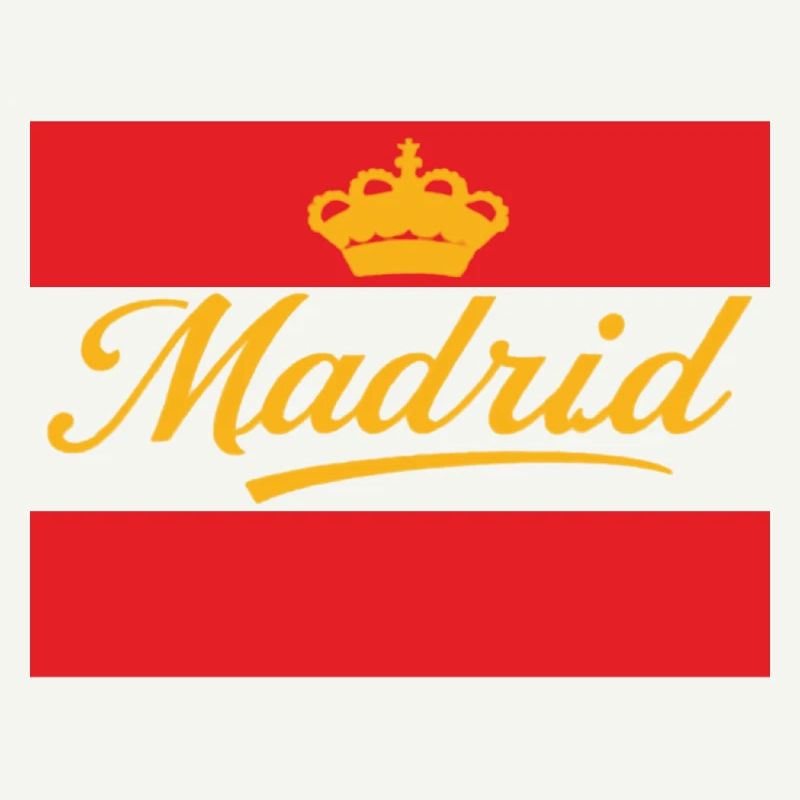 Madrid Krone Design auf Rot