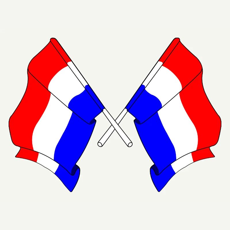 Two flags Netherlands