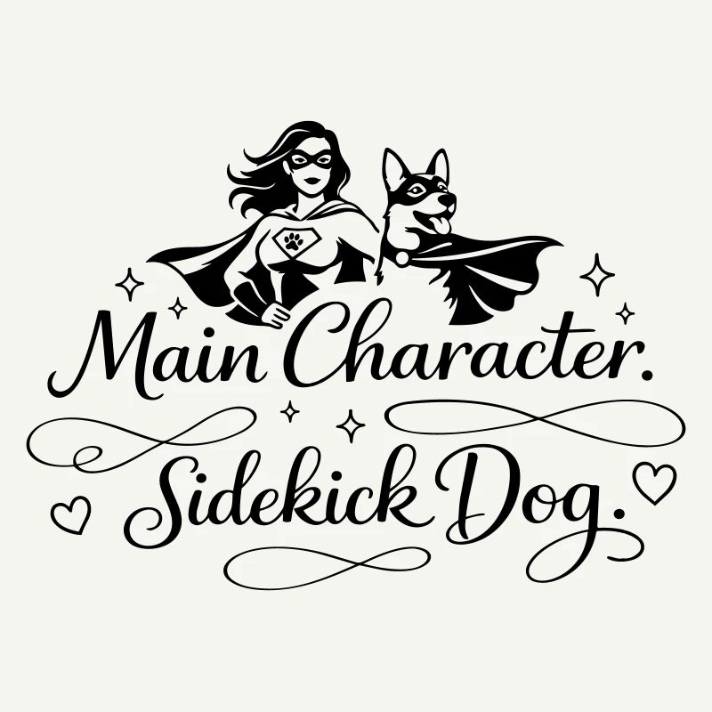 Main Character. Sidekick dog.