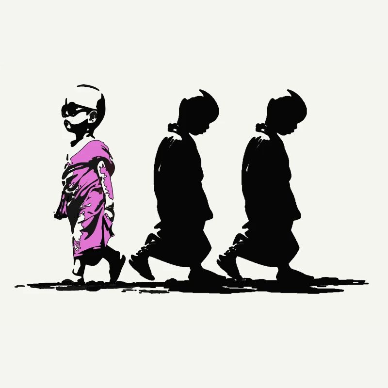 Neonpfad der Stille, sei anders