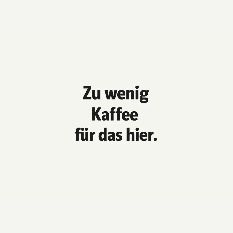 Trop peu de café pour ça