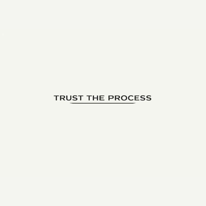 Trust the Process Typography Tee