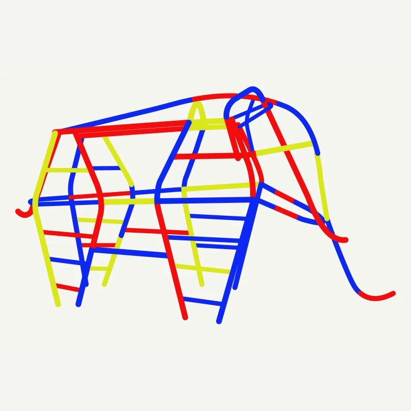 Éléphant grimpeur en RDA