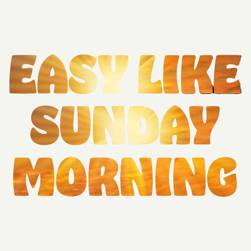 Facile comme le look doré du dimanche matin