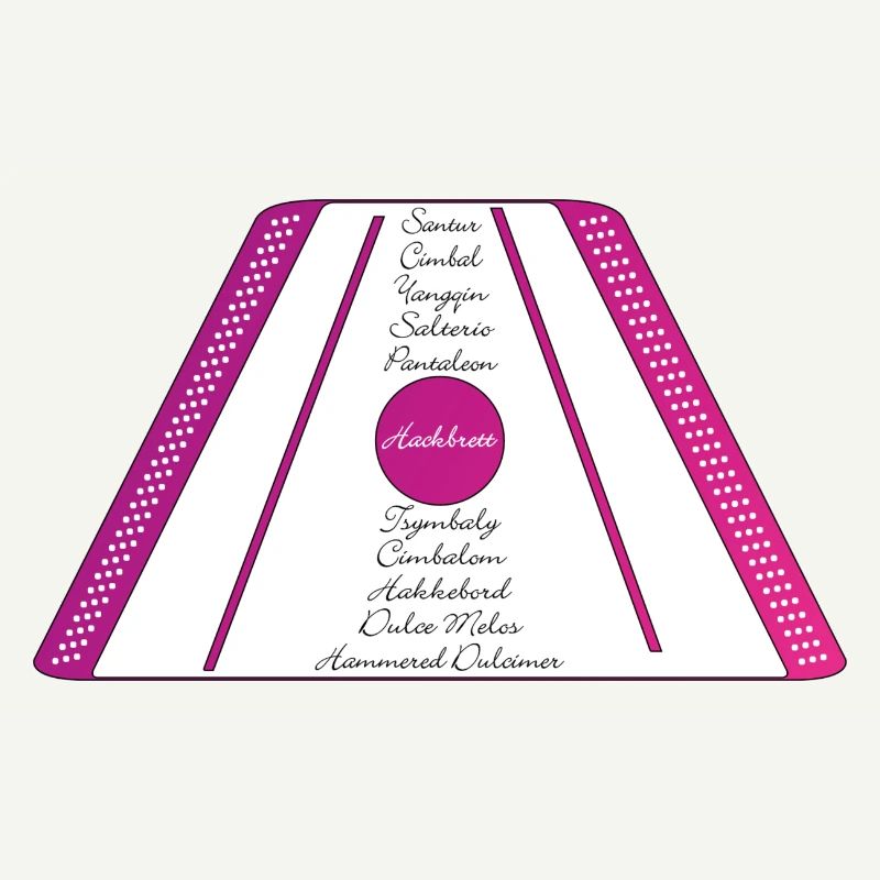 dulcimer pourpre rose