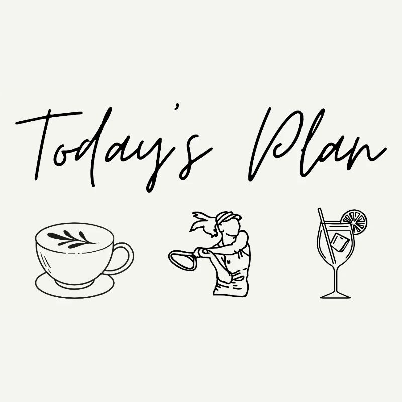 Tennis Hobby Spruch | Today's Plan