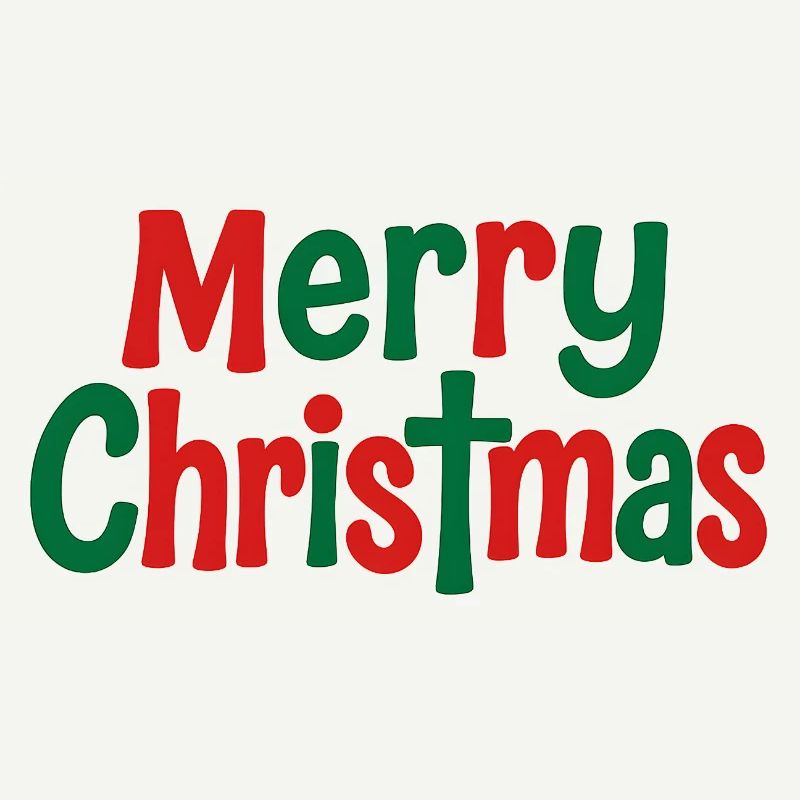Joyeux Noël Lettrage Coloré