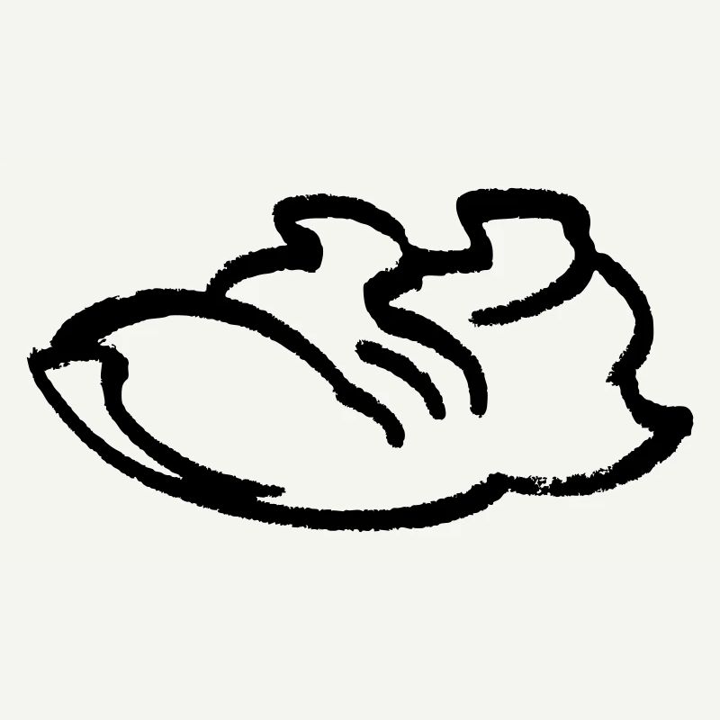 Contour de la chaussure de course