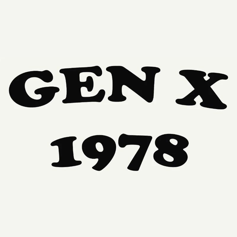 Gen X 1978 Retro Emblem