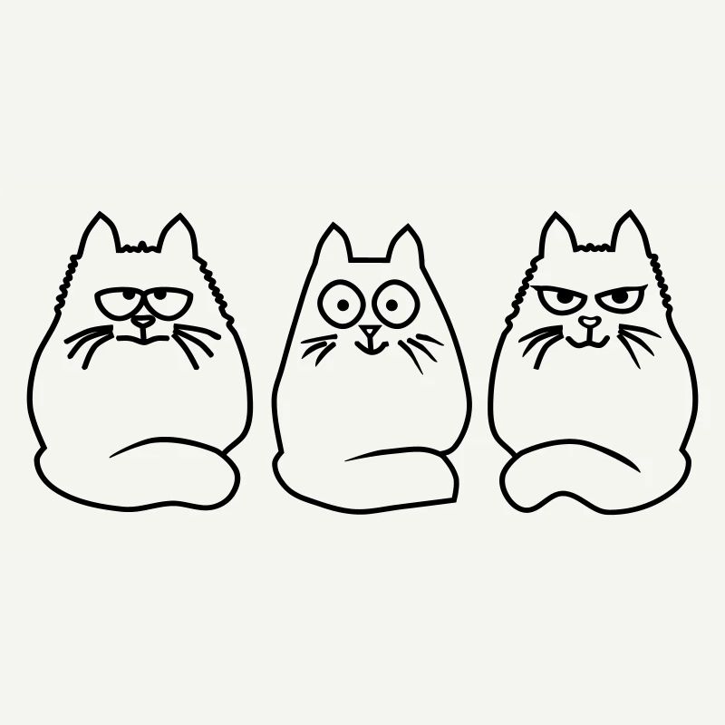 3 cats