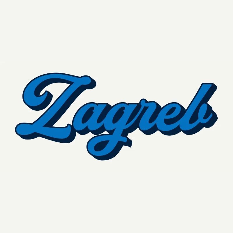 Zagreb Script Logo Stil