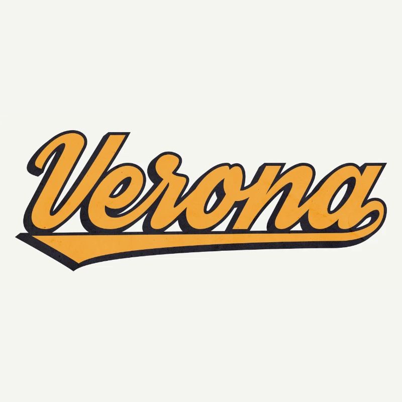 Verona Retro Script Logo