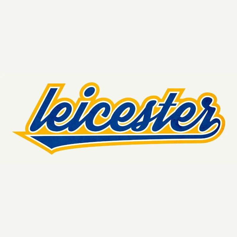 Leicester Script Swoosh sur les vêtements