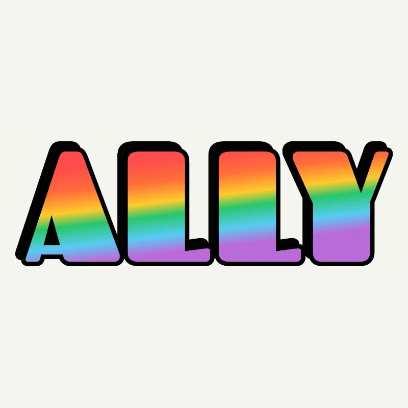 Ally Rainbow Letters