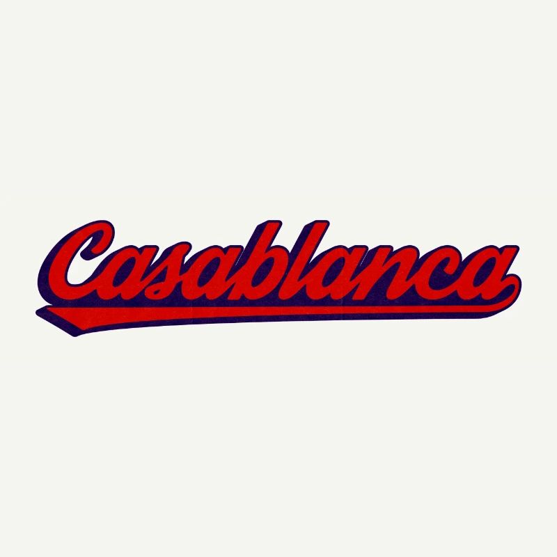 Script rétro néon dans l’ambiance Casablanca