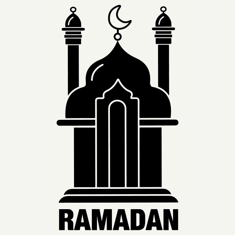 Texte du Ramadan et mosquée