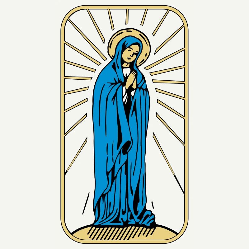 Sainte Marie sans arrière-plan