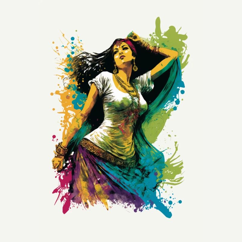 Danse Orientale en Cascades de Couleurs