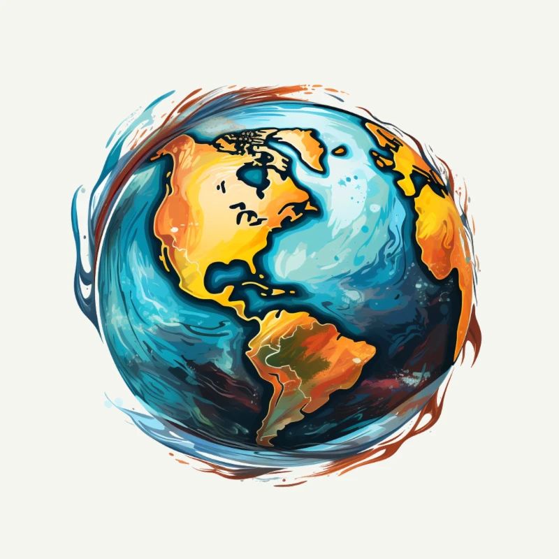 Globe en mouvement