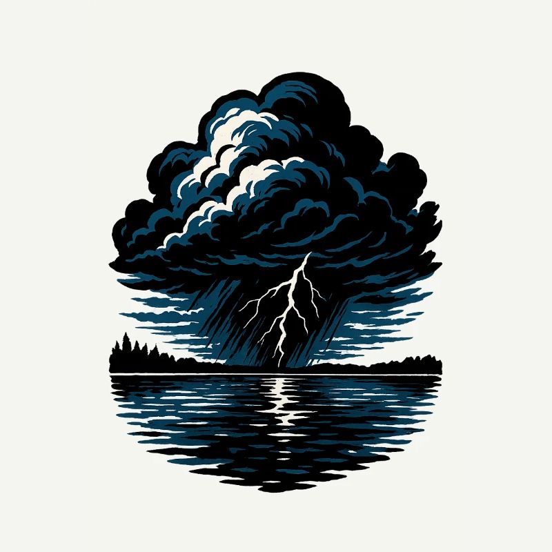 Sturm über den See