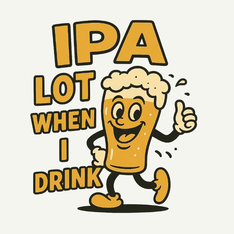 Cheerful beer drinker expression