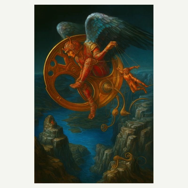 Fantasy Mechanisches fliegendes Kreaturendesign