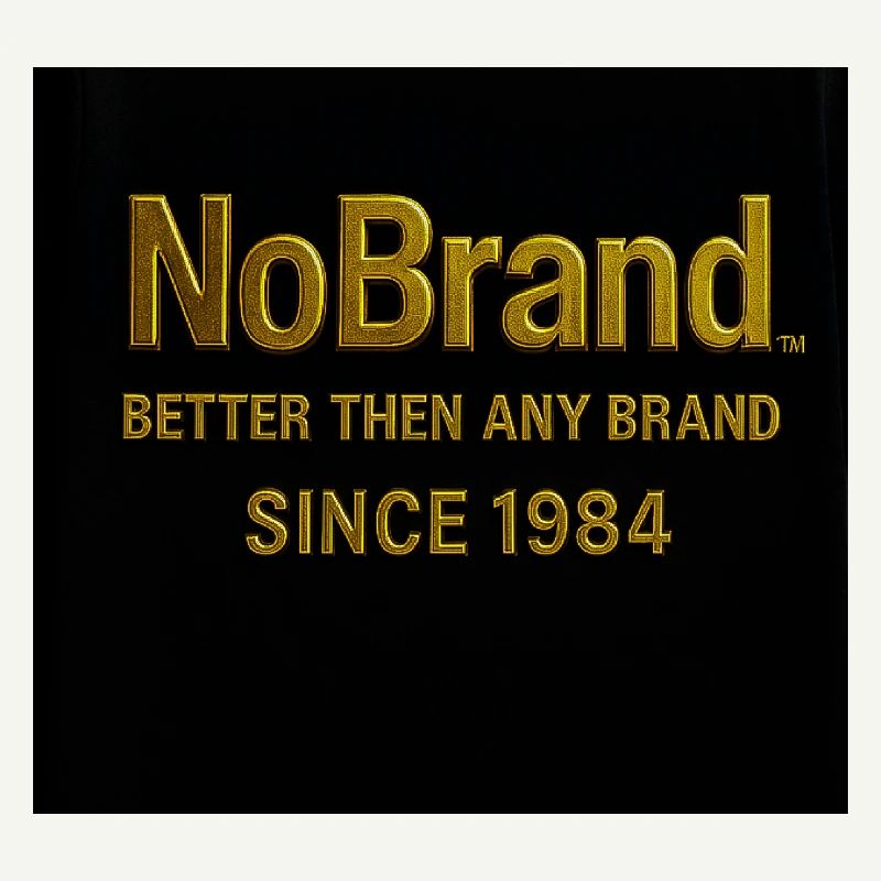 NoBrand 1984 design de texte doré