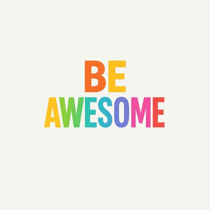 Be Awesome Regenbogen Boost