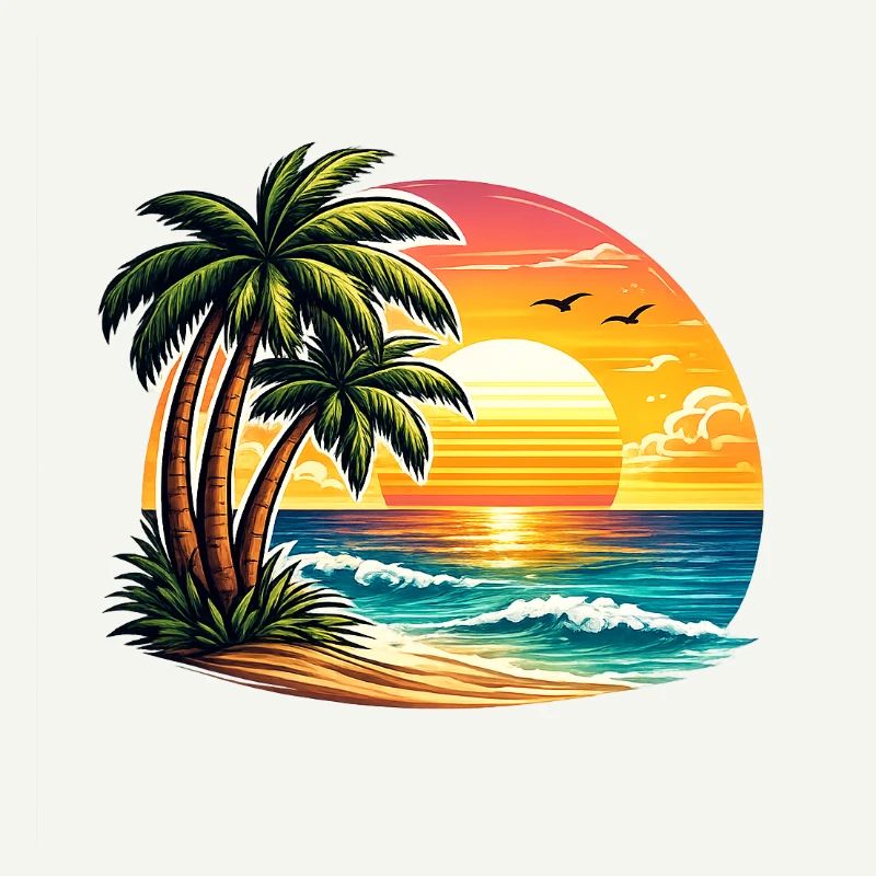 Coucher de soleil à Palm Beach